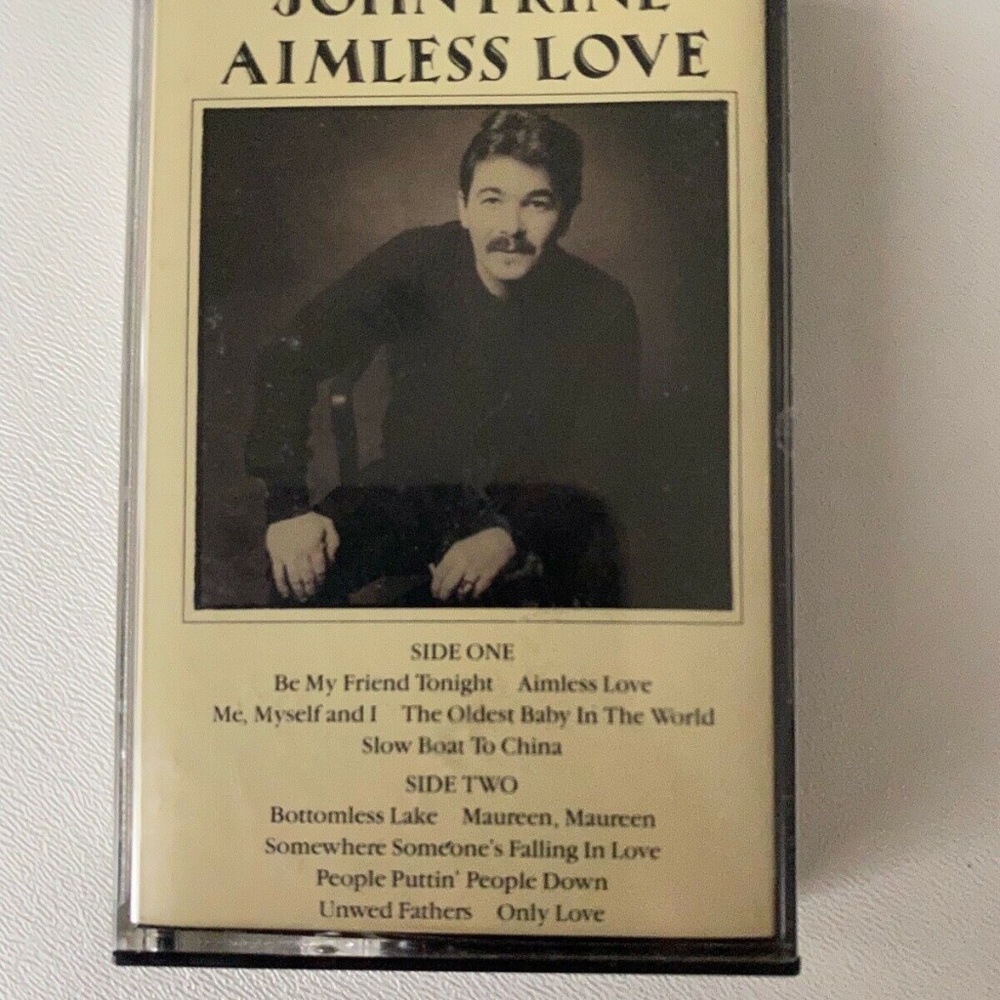 John Prine OOP Aimless Love Cassette Tape 1984 Oh Boy Records Original OBR C002